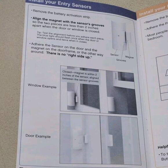 SimpliSafe Base Station BS2000 Key Pad Motion Sensor 3x Entry Sensors Manual NIB - Picture 12 of 13